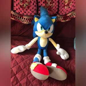 SEGA Sonic the Hedgehog Plush 26” Extra Large Jumbo Stuffed Toy~Cuddle Pillow